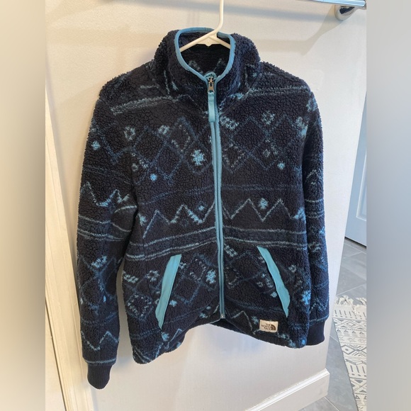 THE NORTH FACE PRINTED CAMPSHIRE FULL-ZIP JACKET WOMEN'S size medium blue - Picture 2 of 6